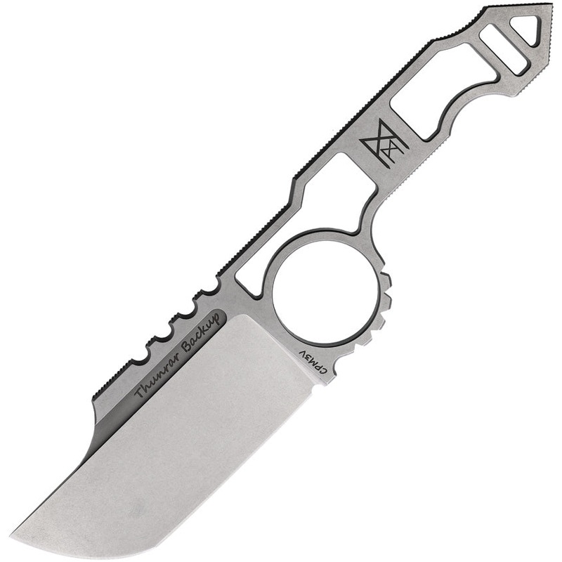 Midgards-Messer Thunrar Backup Stonewash CPM-3V Fixed Blade Knife 019