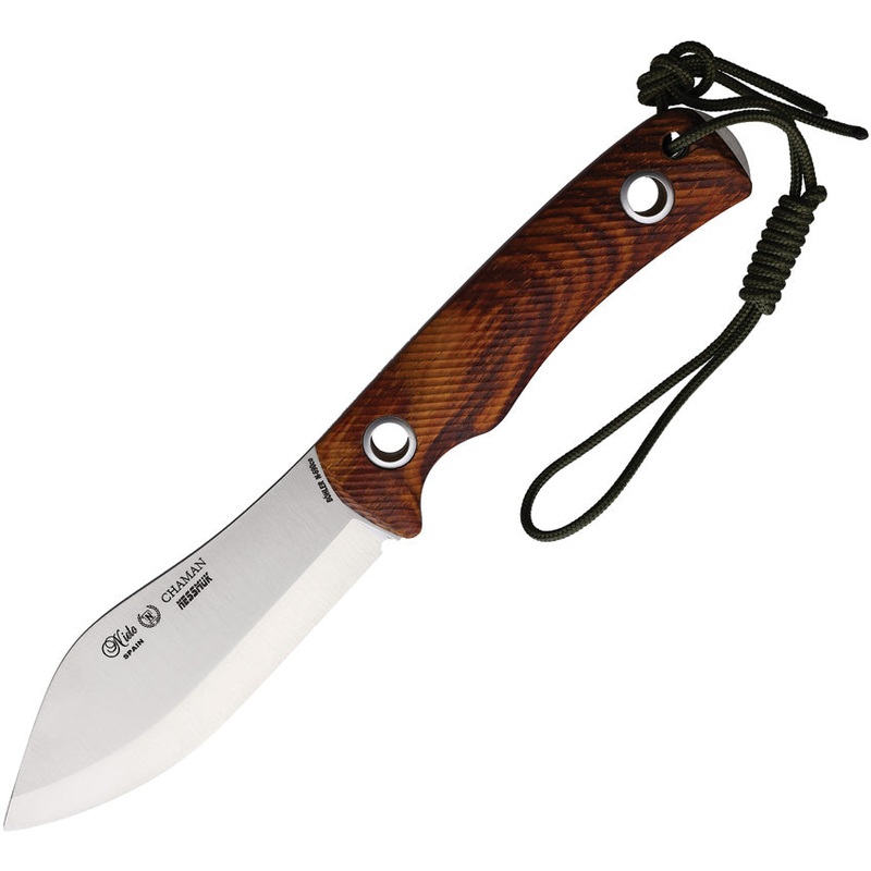 Nieto Chaman Nessmuk Cocobolo Brown Wood Bohler N690 Fixed Blade Knife 147C
