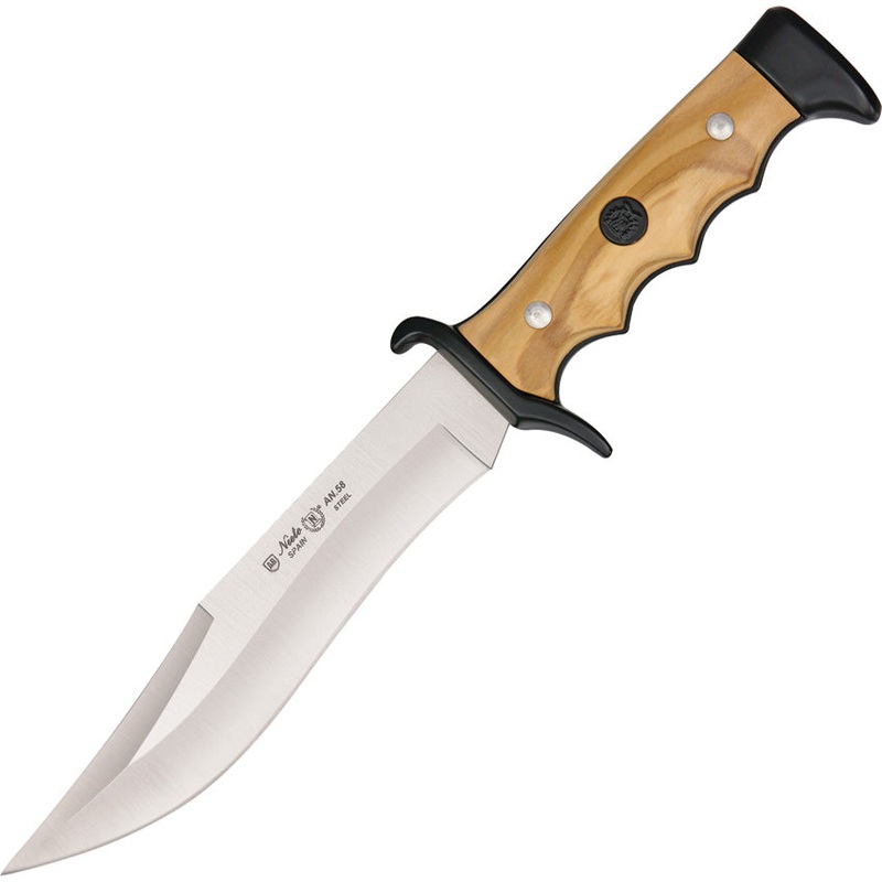 Nieto Cuchillo Linea Cetreria Tan Olivewood AN-58 Fixed Blade Knife 2402
