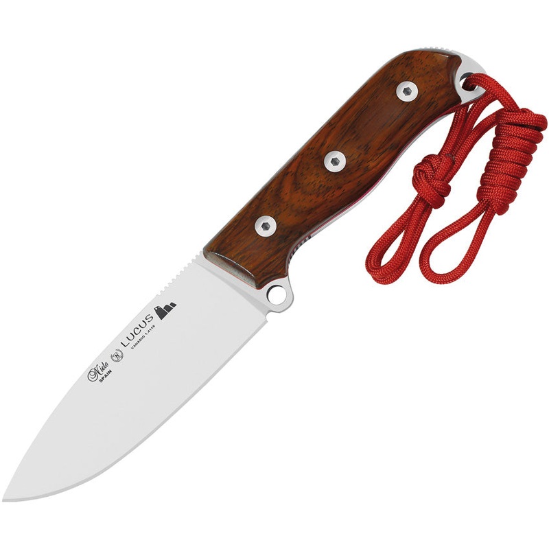 Nieto Lucus Cocobolo Brown Wood Stainless Steel Fixed Blade Knife 120C