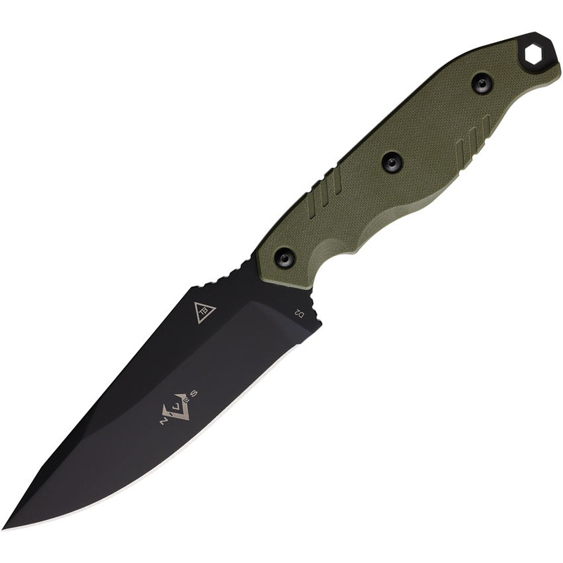 V NIVES Trailblazer Green G10 D2 Steel Fixed Blade Knife w/ Sheath VFB25GPBGR