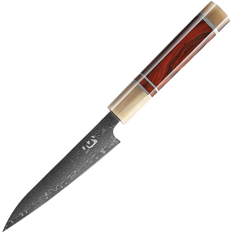 Xin Cutlery Handmade Japanese Style Chef's Damascus Fixed Blade Knife 107