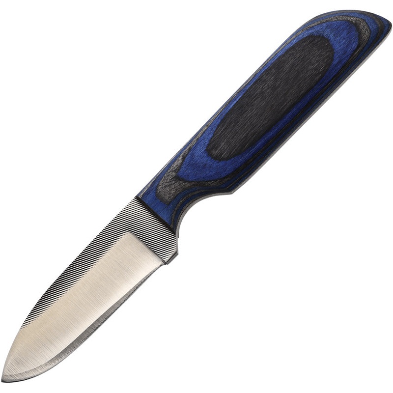 Anza Blue & Black Micarta  Steel Clip Point Fixed Blade Knife WKR6BBW