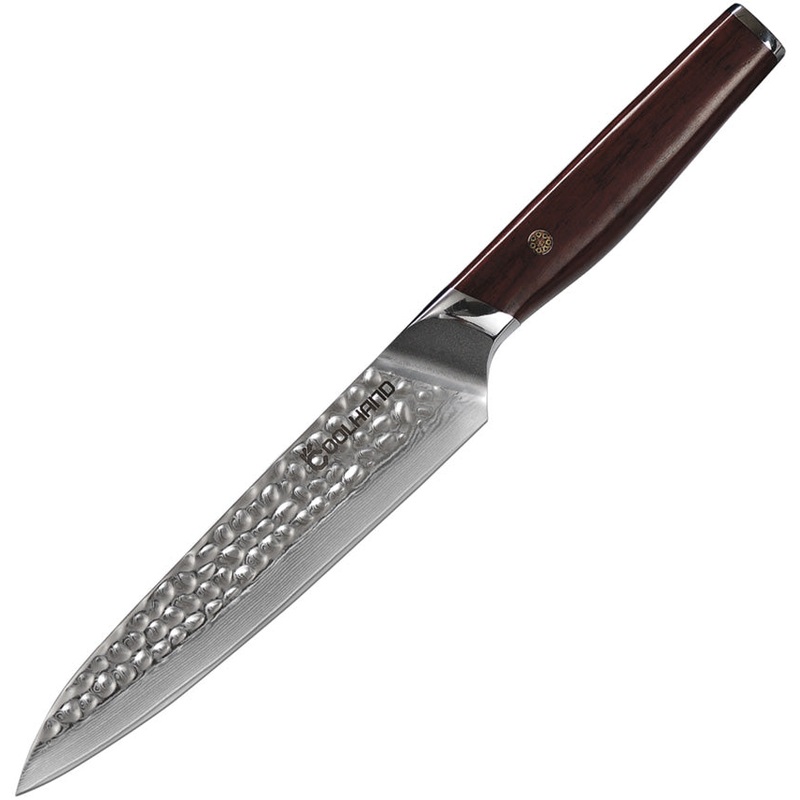Coolhand Utility Cocobolo Wood VG-10 Damascus Steel Fixed Blade Knife 7196DCB   - On Sale