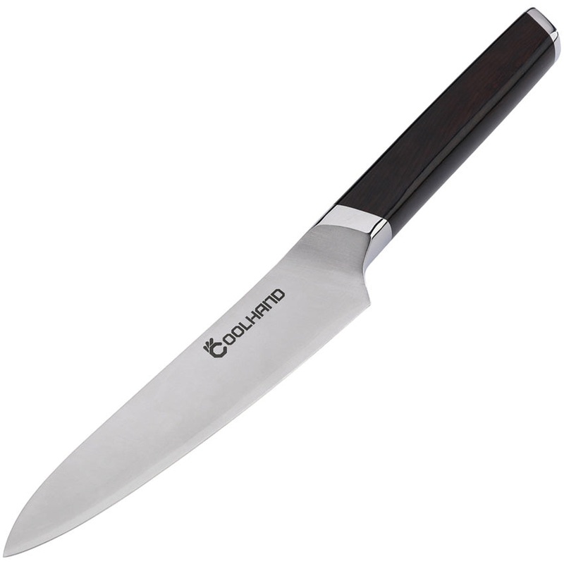 Coolhand Utility Ebony Wood Stainless Fixed Blade Knife 7195C2E   - On Sale