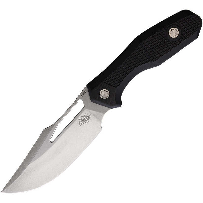 Dark Pines Widow Maker 3.5 V2 Black G10 Carbon Steel Fixed Blade Knife 003   - On Sale
