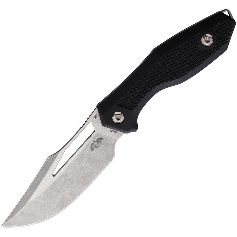 Dark Pines Widow Maker Black G10 Carbon Steel Fixed Blade Knife 001