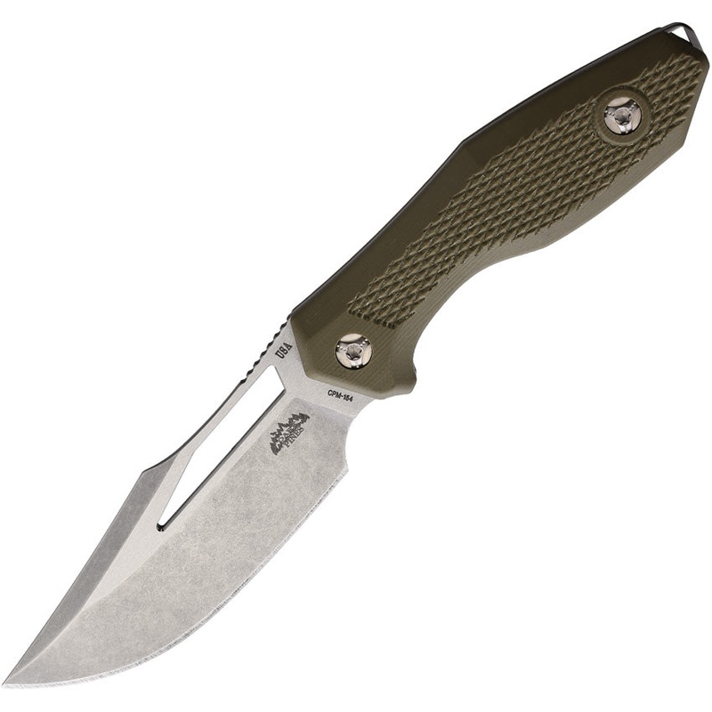 Dark Pines Widow Maker Green Micarta Carbon Steel Fixed Blade Knife 002