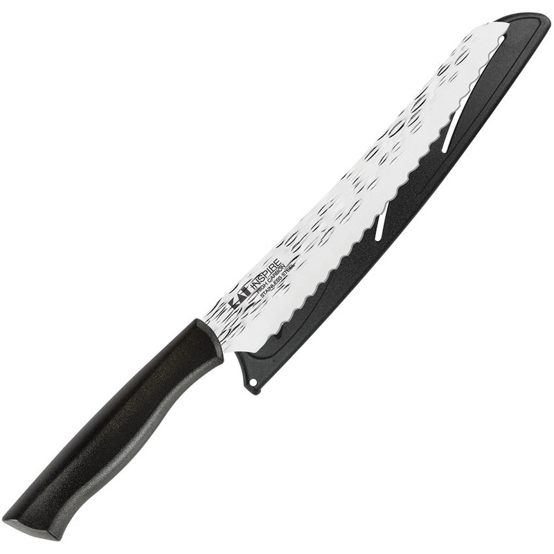 Kai USA Inspire Bread Black Serrated Stainless Steel Kitchen Knife AH7062
