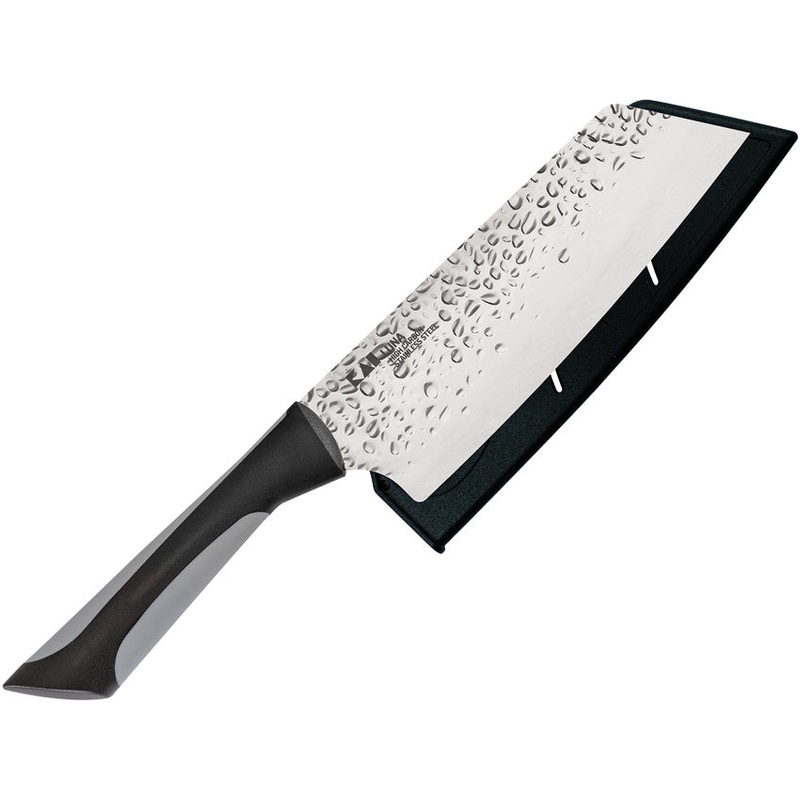 Kai USA Luna Asian Utility Black & Gray Stainless Steel Kitchen Knife 7077