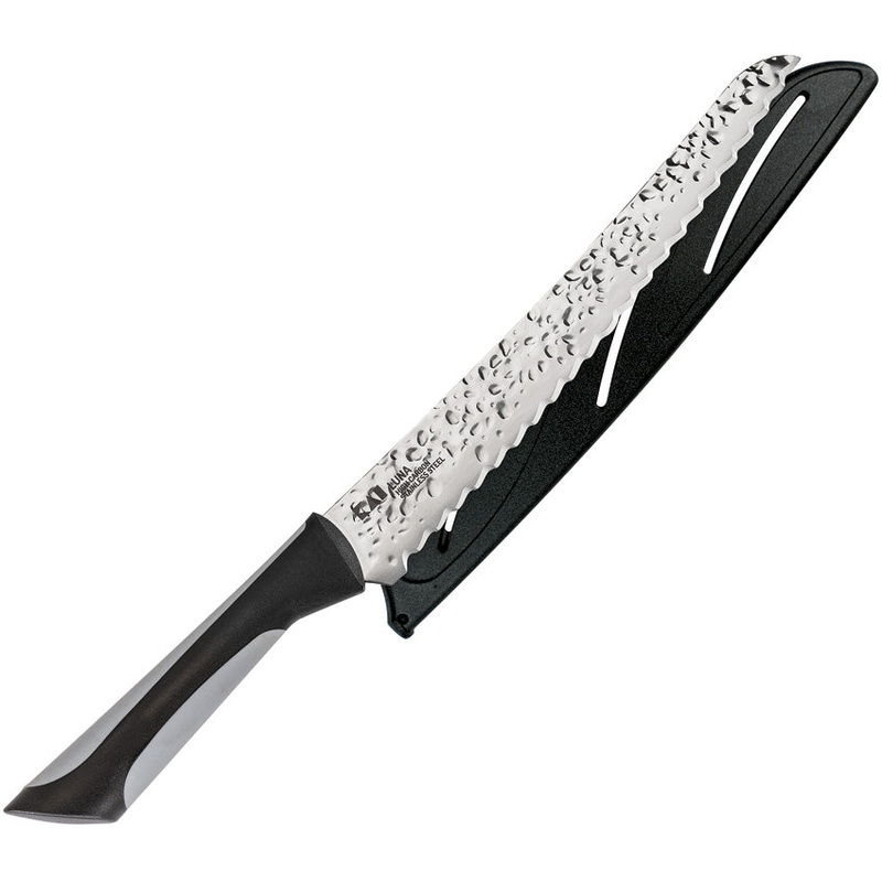 Kai USA Luna Bread Black & Gray Stainless Steel Kitchen Knife 7062