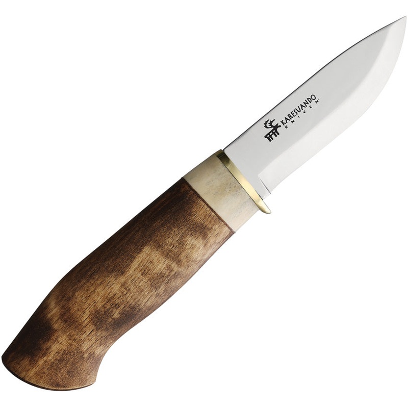 Karesuando Kniven Hunting Galten Light Exclusive Wood Fixed Blade Knife 3644   - On Sale