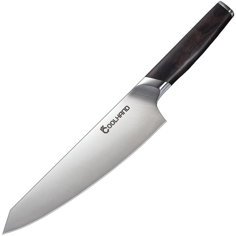 Coolhand Chef's Black Ebony Wood 1.4116 Stainless Kitchen Knife 7198GE   - On Sale