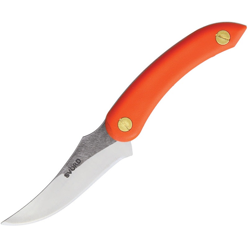 Svord AM Kiwi Orange Polypropylene 15N20 Stainless Fixed Blade Knife AMKIOR
