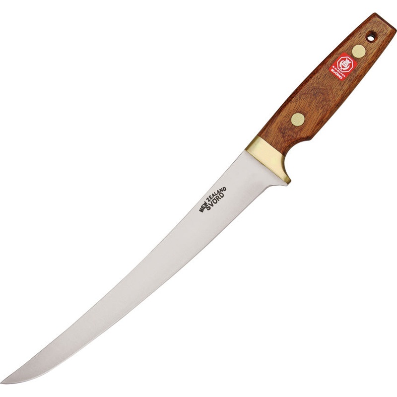 Svord Deluxe Fish Fillet Brown Wood Stainless Steel Fixed Blade Knife 950B