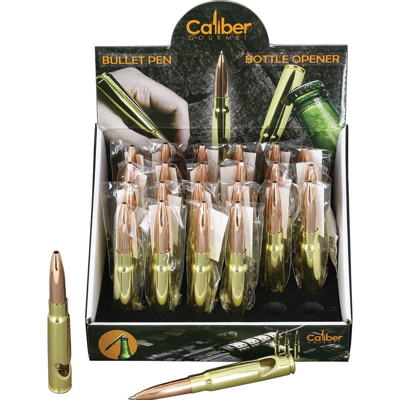Caliber Gourmet Bullet Pen/Bottle Opener 24pk DB04