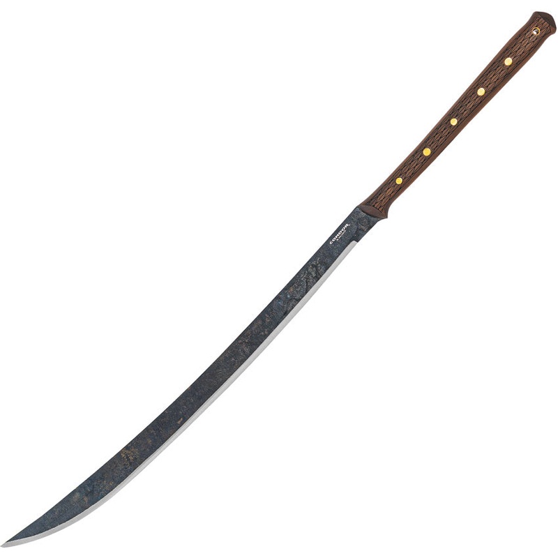 Condor Burmese Hunter Brown Walnut 1075HC Fixed Blade Machete 1035202HC
