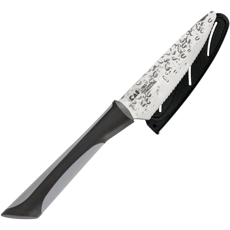 Kai USA Luna Citrus Black & Grey Carbon Steel Kitchen Knife 7076
