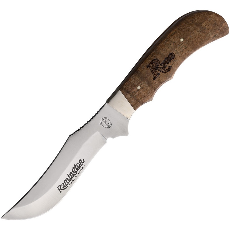 Remington 700 Series Big Game Wood Stainless Clip Point Fixed Blade Knife 19980