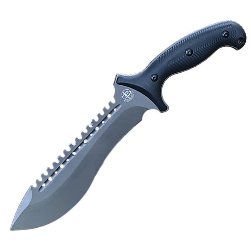 Begg Knives Bolo Black G10 AUS-10 Steel Sawback Machete w/ Belt Sheath 025   - On Sale