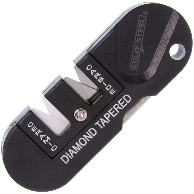 Cold Steel 3-in-1 Black Coarse Carbide & Ceramic Knife Sharpener KS31SCDR