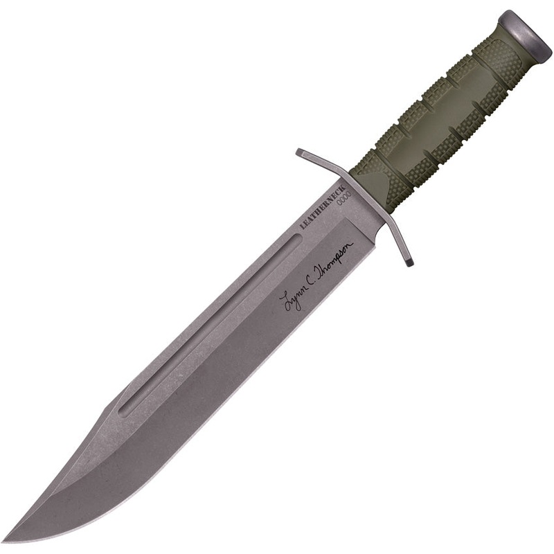 Cold Steel Lynn Thompson Signature OD Green D2 Steel Fixed Blade Bowie Knife 39LSFCAA   - On Sale