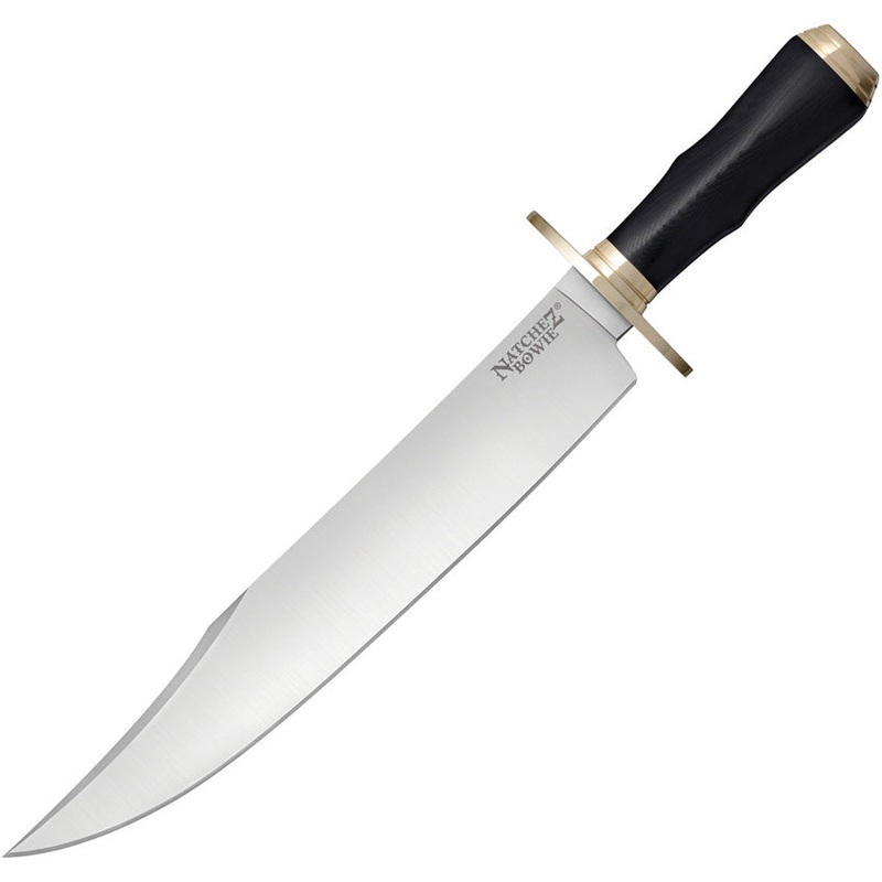 Cold Steel Natchez Black Smooth G10 Carbon Steel Fixed Blade Bowie Knife 16DN