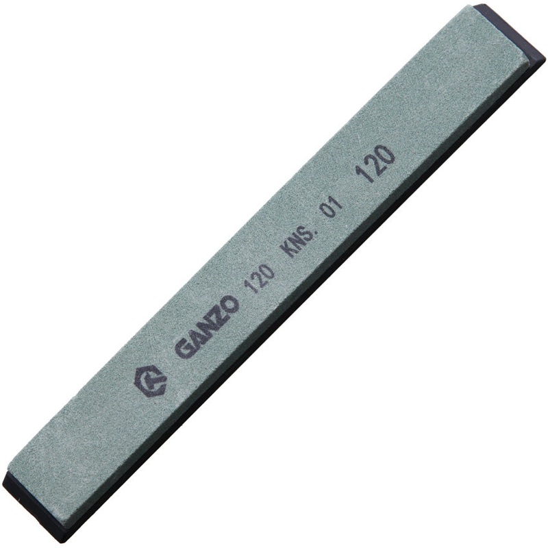 Ganzo Knives 120 Grit Faded Blue Knife Sharpening Stone w/ Plastic Base S120