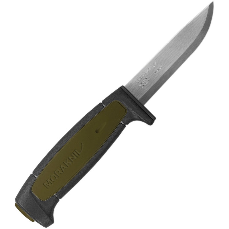 2 Pc Lot Mora Morakniv Basic 511 Carbon Steel Green & Black Camp Knife 02210