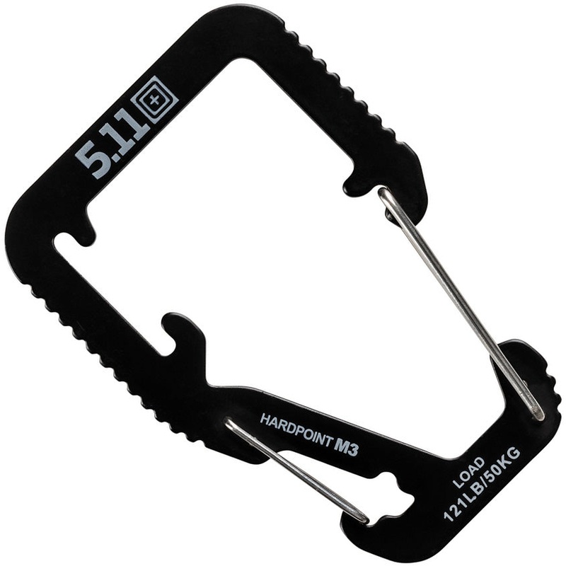 5.11 Tactical Hardpoint M3 Black Stainless Carabiner Clip 56596019