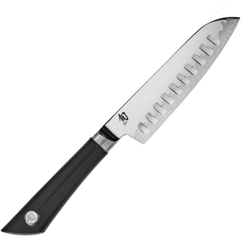 Shun Sora Santoku Black Smooth TPE VG-10 Stainless Kitchen Knife VB0740