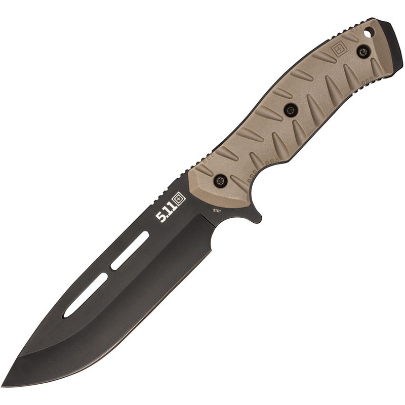 5.11 Tactical CFK 7 Peacemaker Tan FRN SCM 435 Steel Fixed Blade Knife 51173