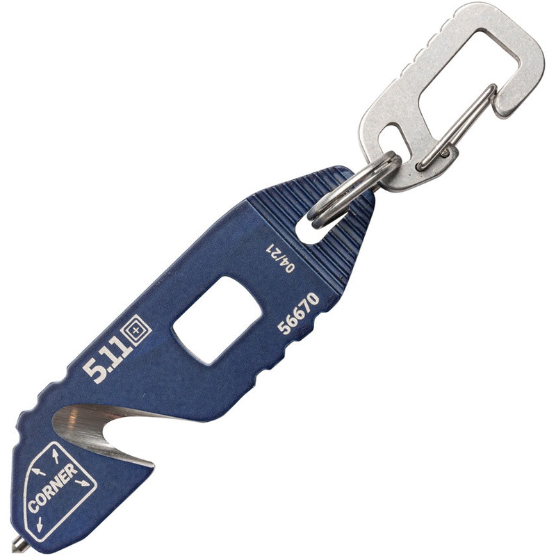 5.11 Tactical EDT Blue Stainless Rescue Keychain Tool 56670