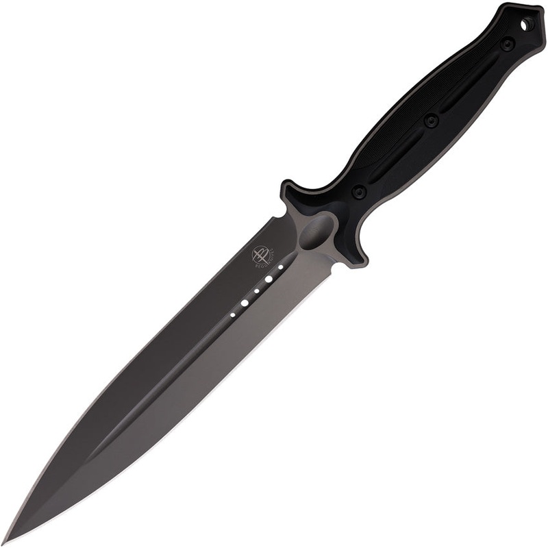 Begg Knives Filoso Dagger 13.5" Black 1095 Gray Fixed Blade Knife w/ Sheath 029   - On Sale