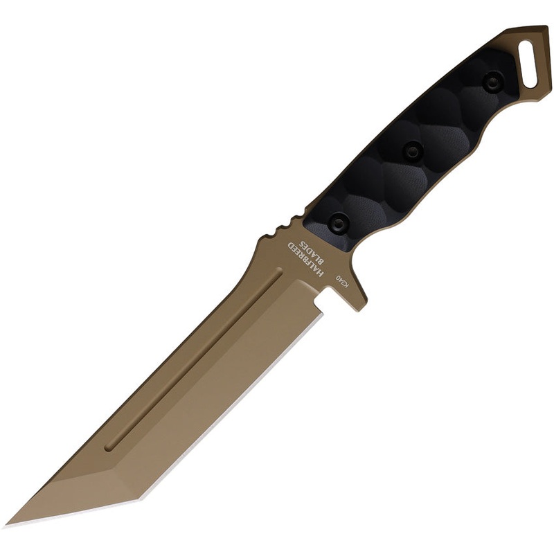 Halfbreed Blades Medium Infantry Black G10 K110 Fixed Blade Knife MIK05PDEBLK