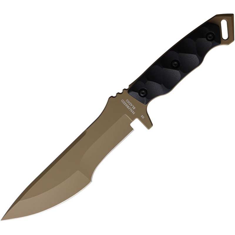 Halfbreed Blades Medium Infantry Black G10 K110 Fixed Blade Knife MIK08DEBLK