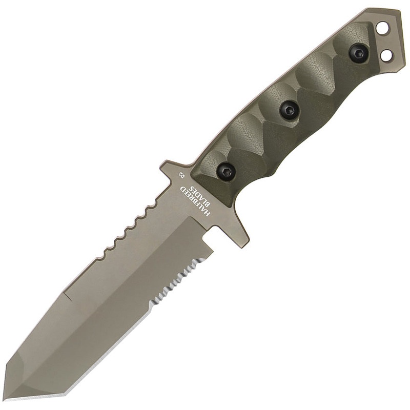 Halfbreed Blades Medium Infantry Gen 2 G10 K110 Fixed Blade Knife MIK02G2ODG