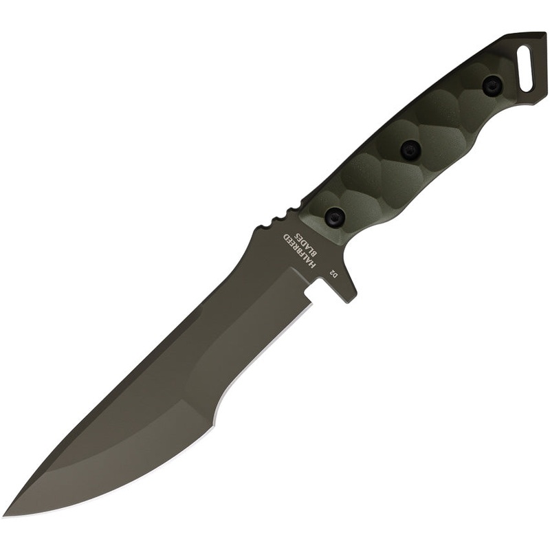 Halfbreed Blades Medium Infantry Green G10 K110 Fixed Blade Knife MIK08OD   - On Sale