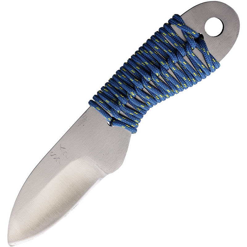 Shed Knives 2022 Spearpoint Cord Wrapped 420 Carbon Steel Fixed Blade Knife 003   - On Sale