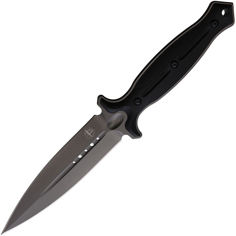 Begg Knives Filoso Dagger 11.5" Black 1095 Gray Fixed Blade Knife w/ Sheath 028   - On Sale