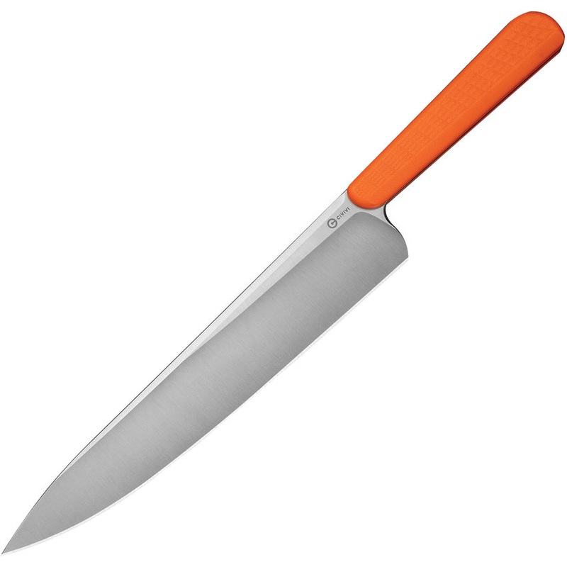 Civivi Cibus Orange Textured G10 14C28N Steel Fixed Blade Kitchen Knife 230483