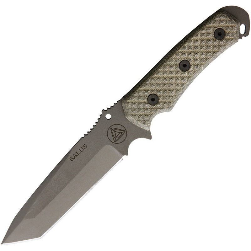 Combative Edge Salus Green Micarta CPM-3V Steel Fixed Blade Knife SALG20