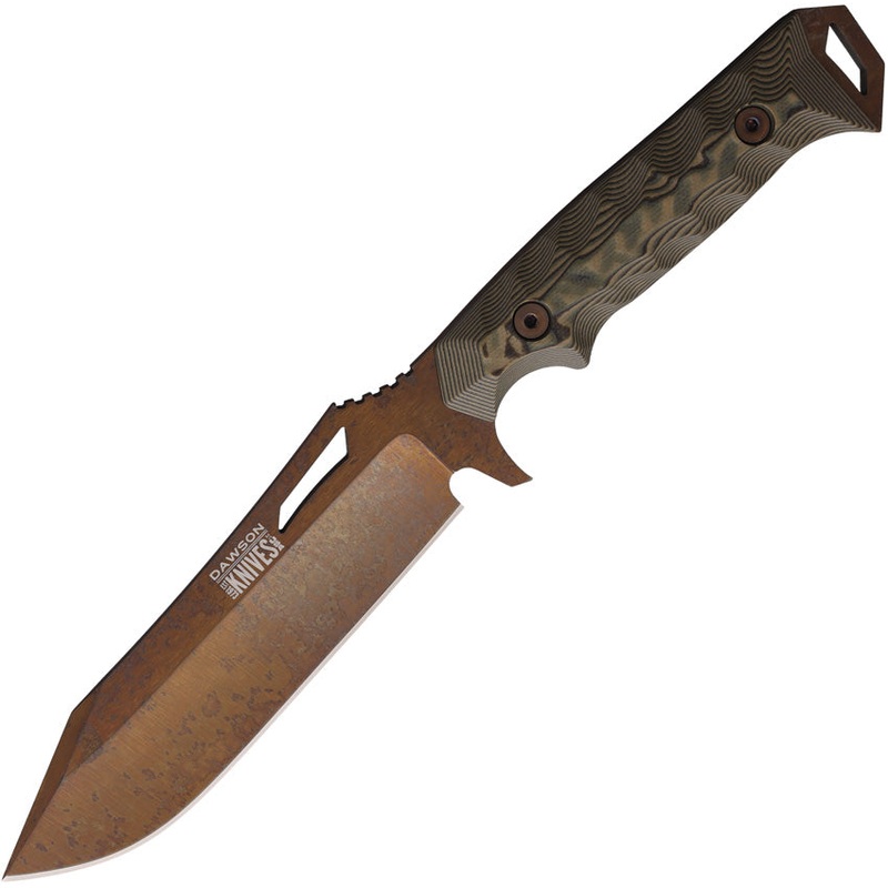Dawson Knives Shepherd XL Ultrex Camo G10 Arizona Copper MagnaCut Fixed Blade Knife 15992