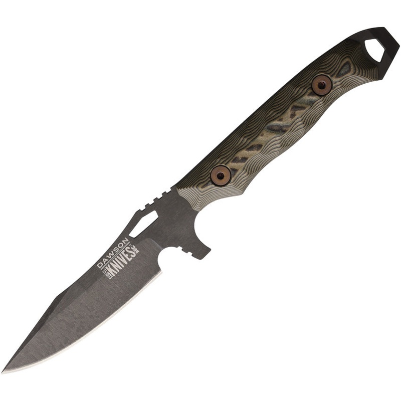 Dawson Knives Smuggler Ultrex Camo G10 Midnight MagnaCut Fixed Blade Knife 83861