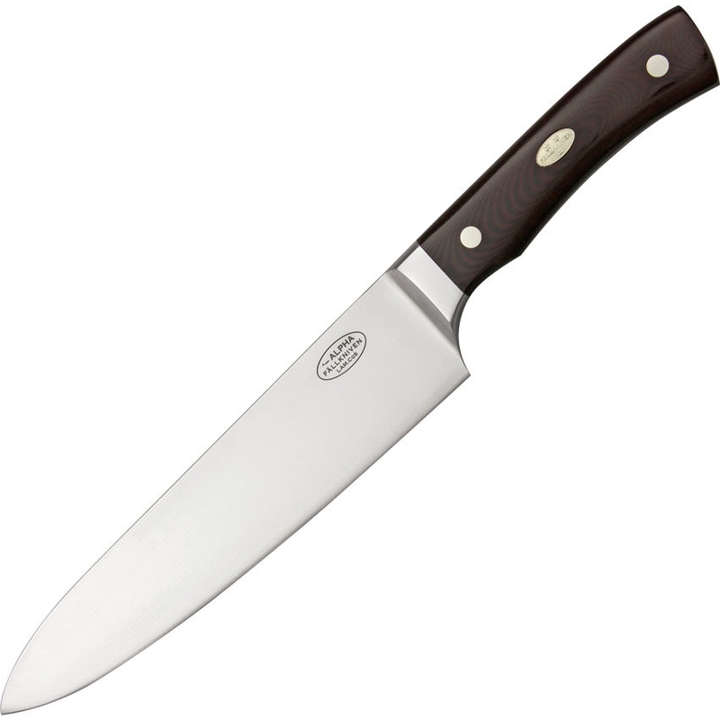 Fallkniven CMT Chefs Alpha Maroon Micarta Cobalt Fixed Blade Knife ALPHA