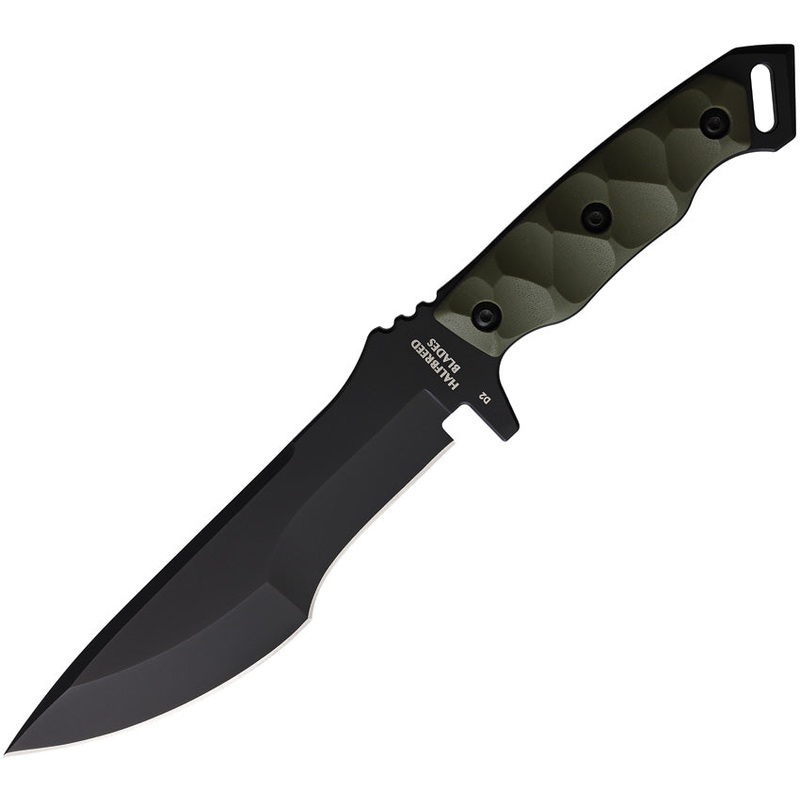 Halfbreed Blades Medium Infantry Green G10 K110 Fixed Blade Knife MIK08BLKODG