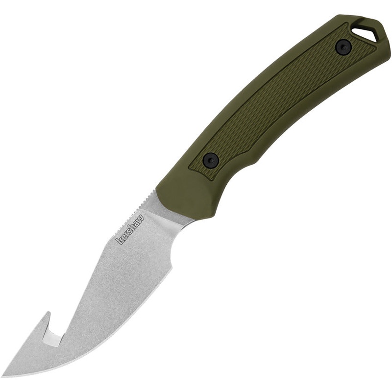 Kershaw Deschutes Guthook Skinner Green D2 Steel Fixed Blade Knife 1883GH
