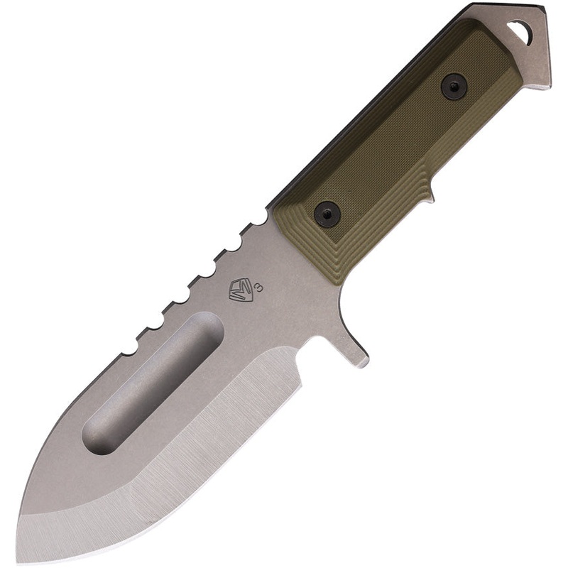 Medford Seawolf OD Green G10 CPM-3V Carbon Steel Fixed Blade Knife 0693TQ10KO