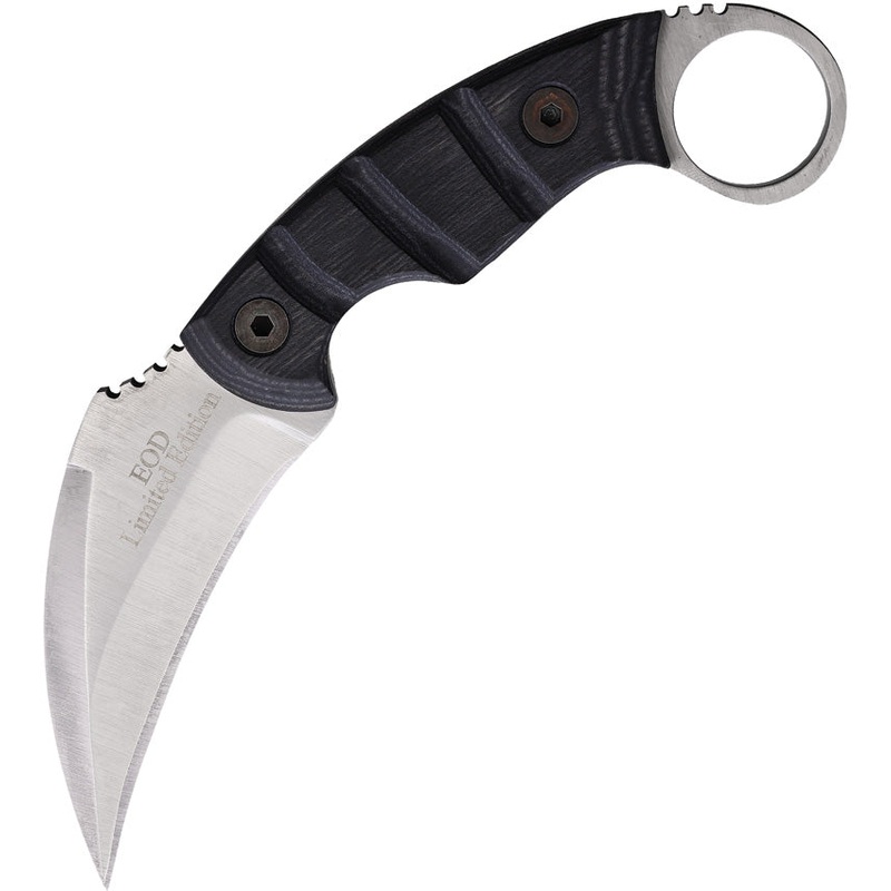 Ranger Knives Karambit Black Wood Stainless Steel Fixed Blade Knife 9467