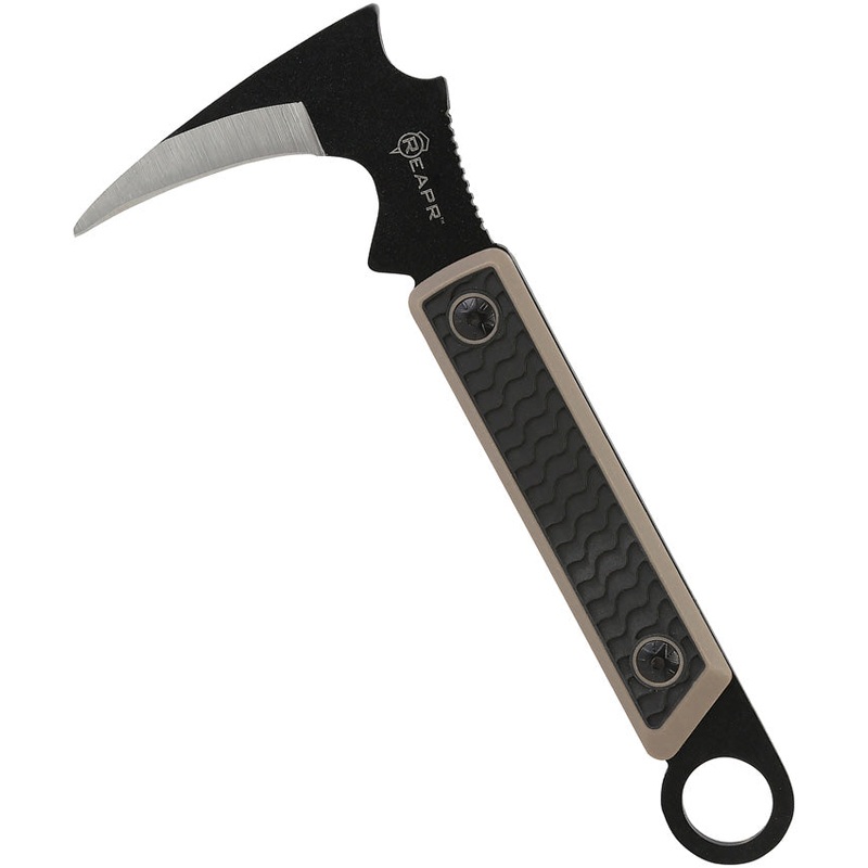 Reapr Versa Karambit Black & Tan TPR Stainless Steel Fixed Blade Knife 11031
